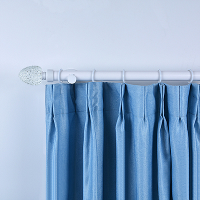 28MM Matte Stereoscopic Crystal Curtain Finial With Curtain Rod Set
