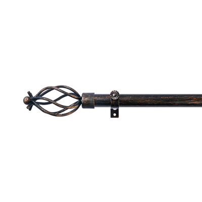 Customizable Curtain Rod Finials With Cylinder Shape Black And Red 0.6MM