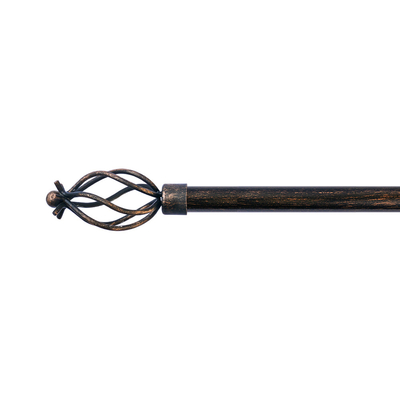 Customizable Curtain Rod Finials With Cylinder Shape Black And Red 0.6MM