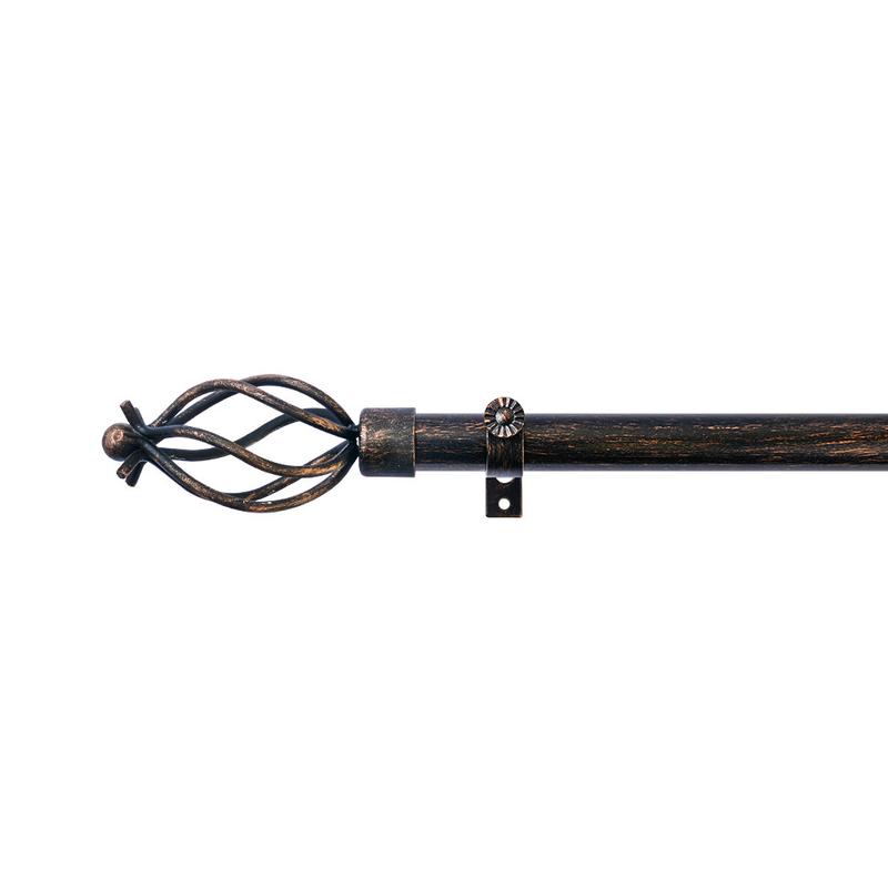 Customizable Curtain Rod Finials With Cylinder Shape Black And Red 0.6MM